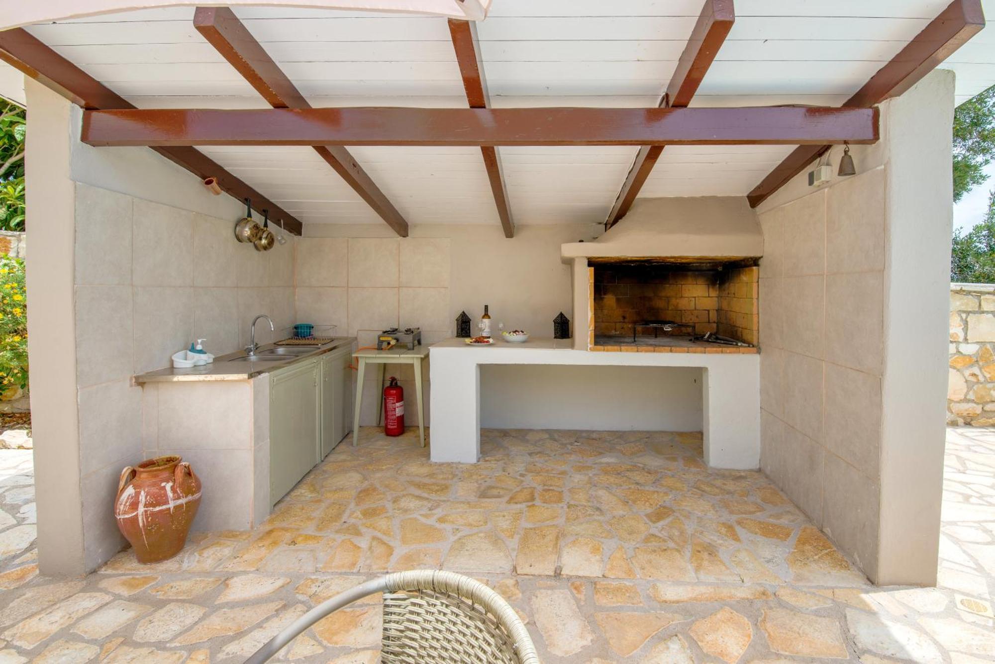 Loggos Seaview Cottage With Private Pool By Konnect Longós Eksteriør bilde